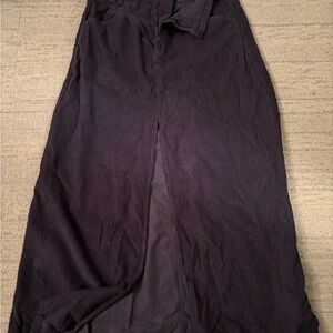 Free people Black Corduroy Skirt